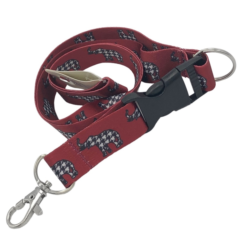 🌼 Houndstooth Elephant Detachable Lanyard